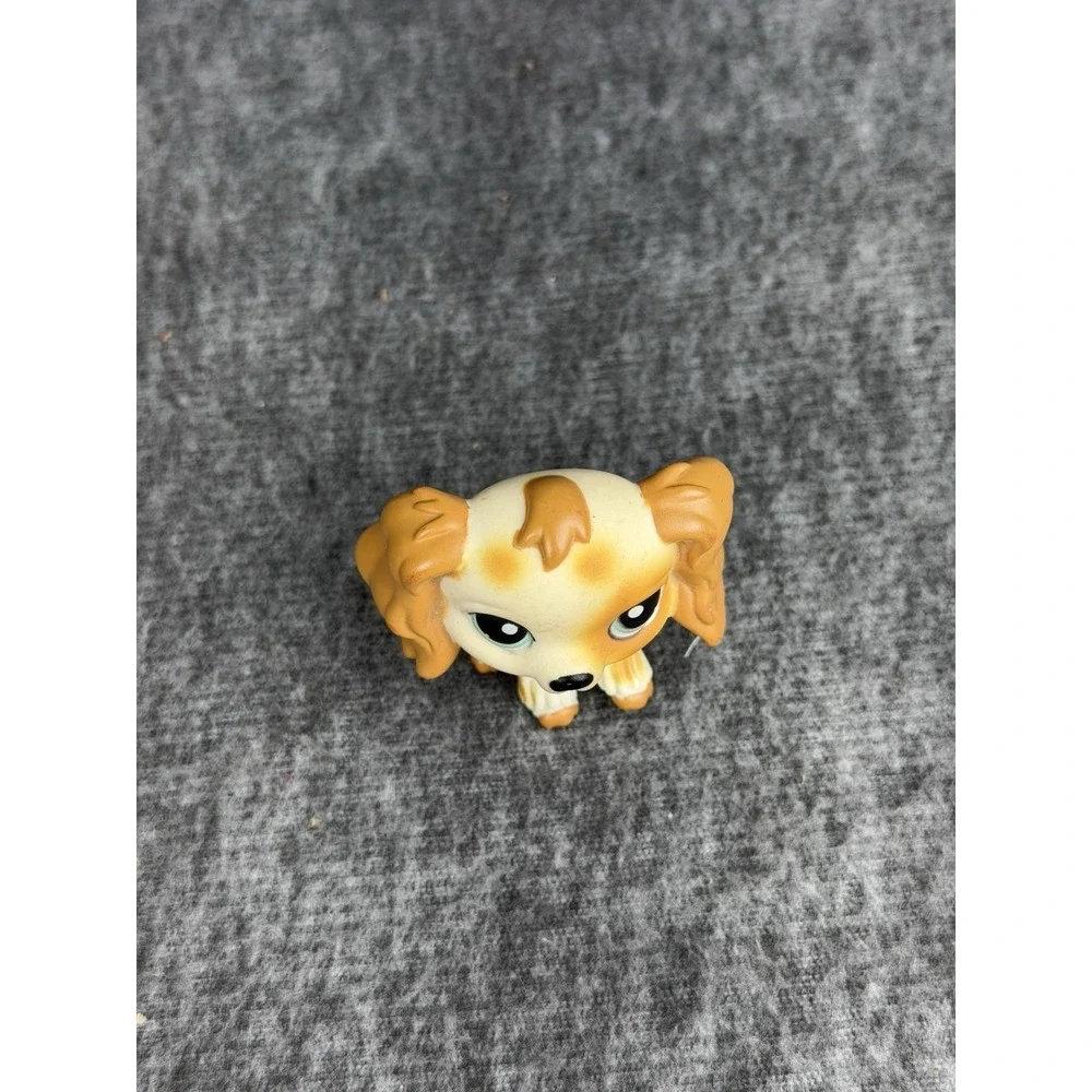 Hasbro Littlest Pet Shop Beige Cocker Spaniel Dog #344 Figure 2006 LPS